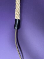 Přechod z jutového lana na textilní kabel
