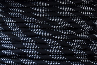 Textilní kabel Spirála velká Černo-Bílá 40 opředený 2x0,75 a 3x0,75mm2