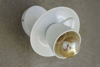 Nástěnná lampička šálek espresso