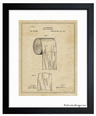Ilustrace Toaletní papír 1891 / 30x40 cm