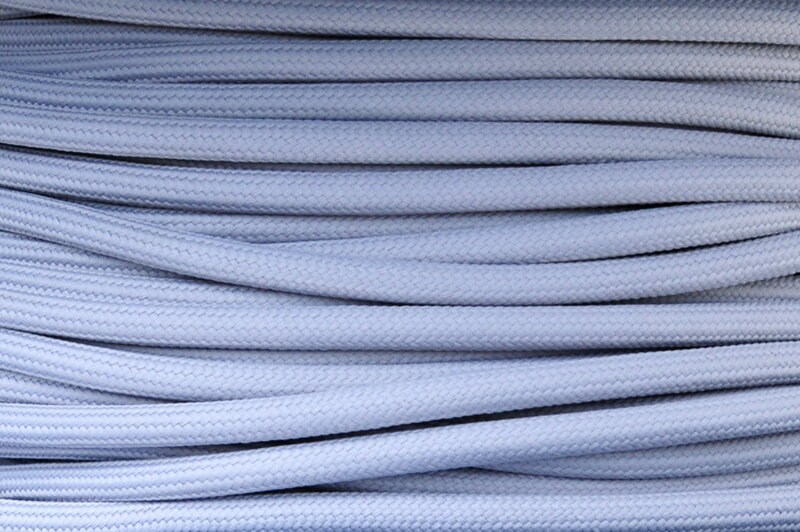 Textilní kabel Šedý S14 opředený 2x0,75 a 3x0,75mm2