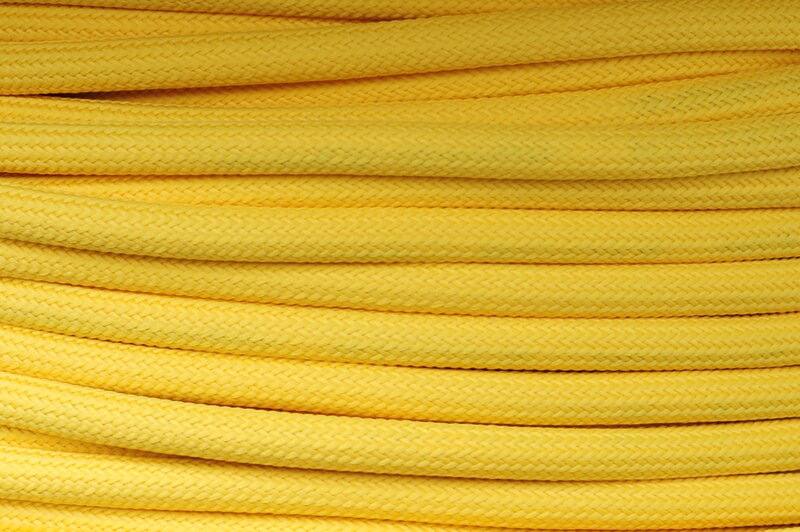 Textilní kabel Žlutý Z10 opředený 2x0,75 a 3x0,75mm2