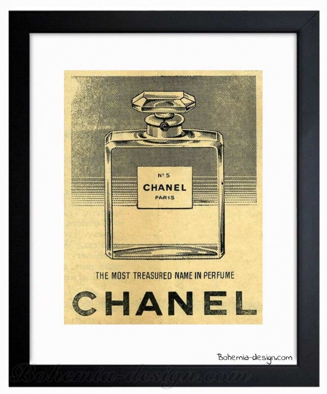 Ilustrace Chanel / 30x40 cm