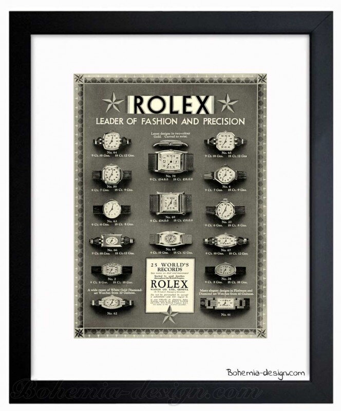 Ilustrace Rolex 1936 / 30x40 cm