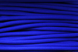 Textilní kabel Modrý Tmavý M12 opředený 2x0,75 a 3x0,75mm2