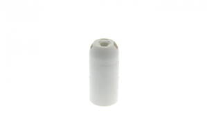 Objímka E14 plast hladká Bílá, zacvakávací