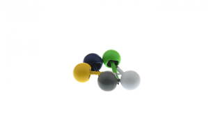 Kuličky pro uchycení textilního kabelu různé barvy